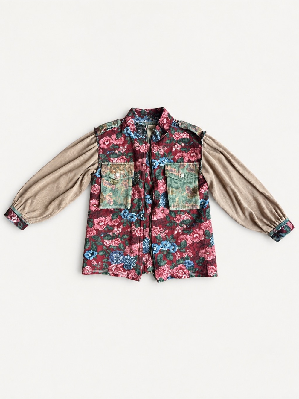 POL Floral Tapestry Zip Jacket, NWOT